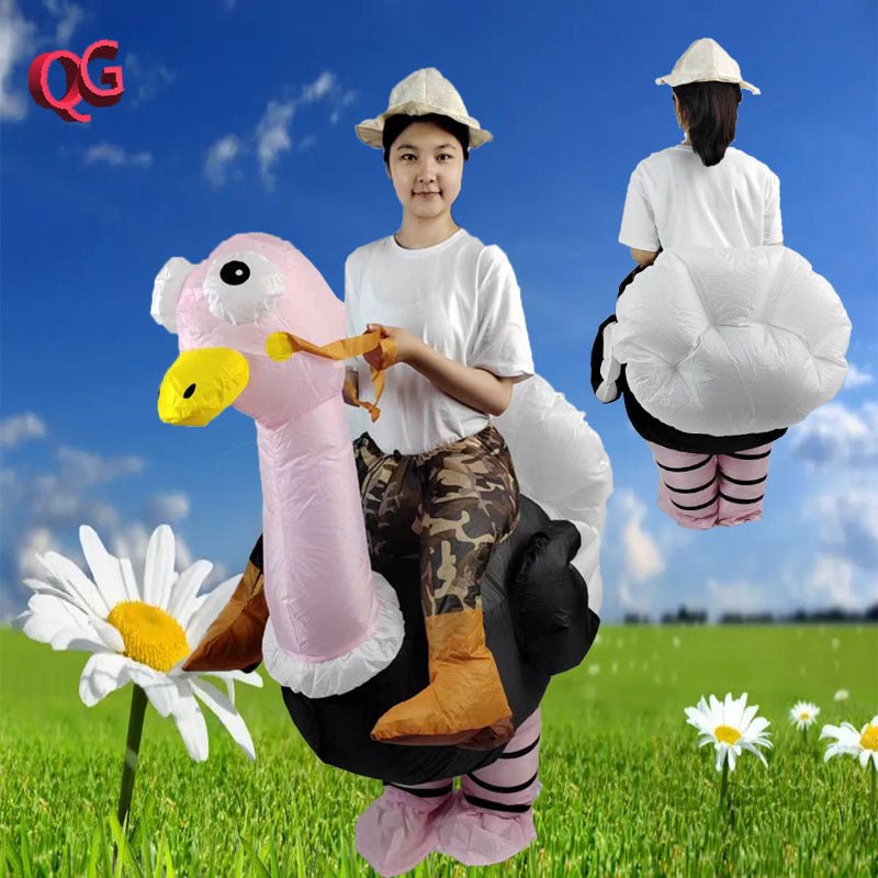 Ostrich inflatable clothing cross-border swing costume holiday party campus parent-child activities doll clothing modeling catwalk