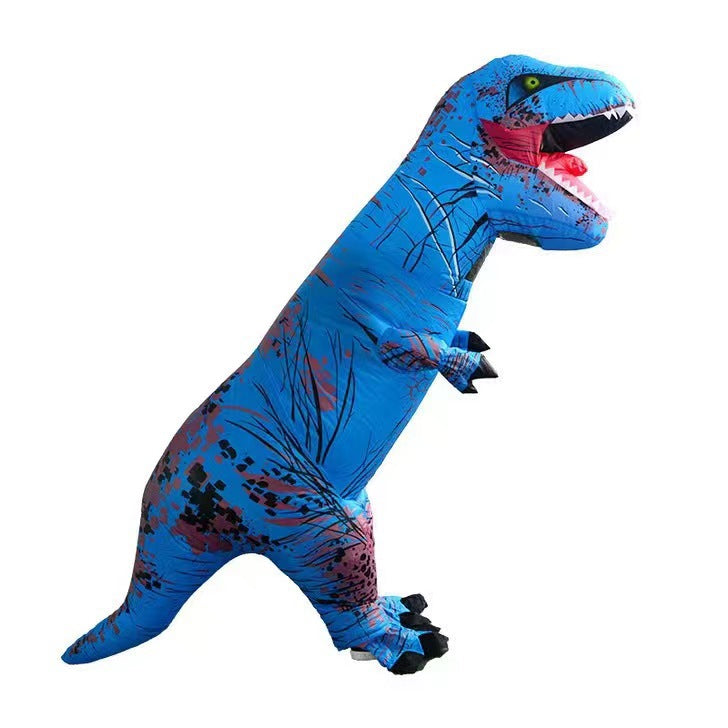 Halloween costume ribs Tyrannosaurus inflatable clothing stage dress up black and white zombie Tyrannosaurus inflatable clothing performance clothing