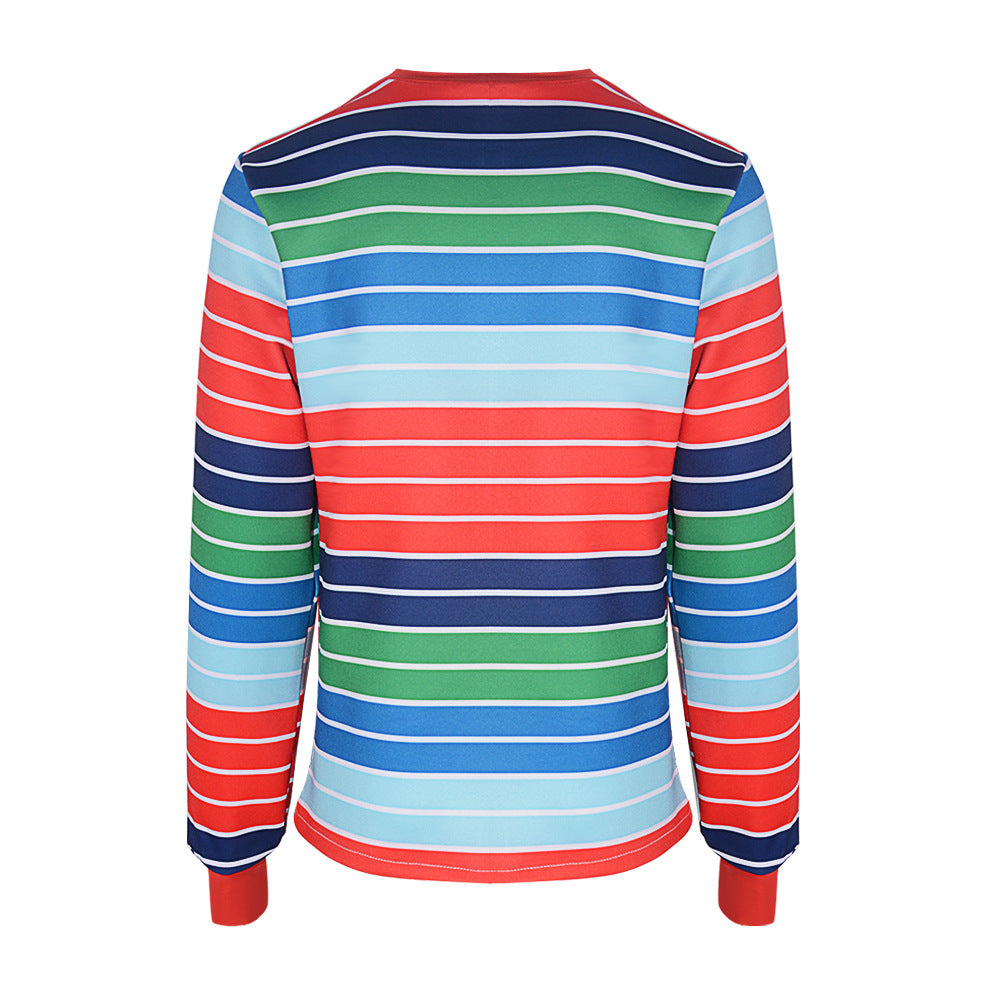 Chucky cos costume Chucky chagee T-shirt long sleeve cosplay cosplay factory in stock