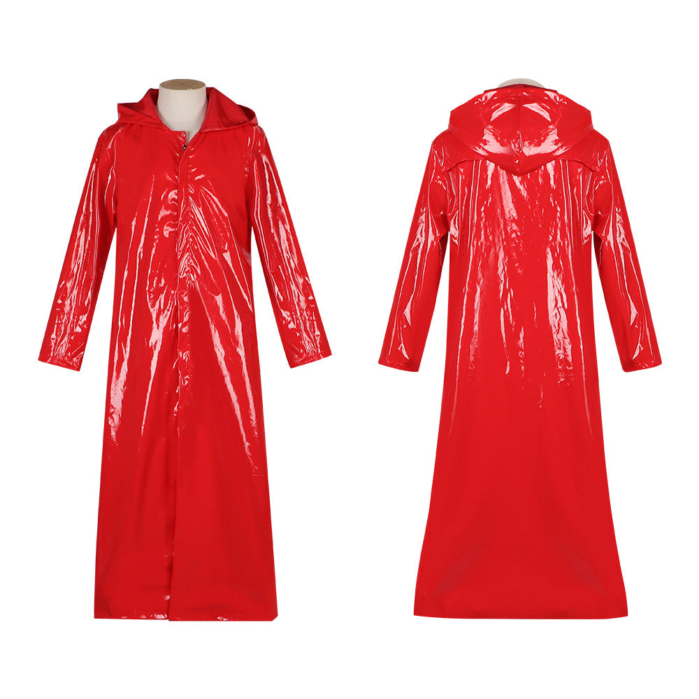 Fear Street: Dance Queen cos costume red raincoat Killer cosplay Halloween costume