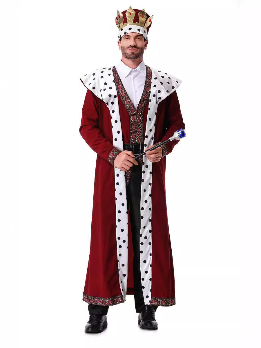 Cross-border new Halloween costume adult Court King costume Prince stage costume masquerade play costume