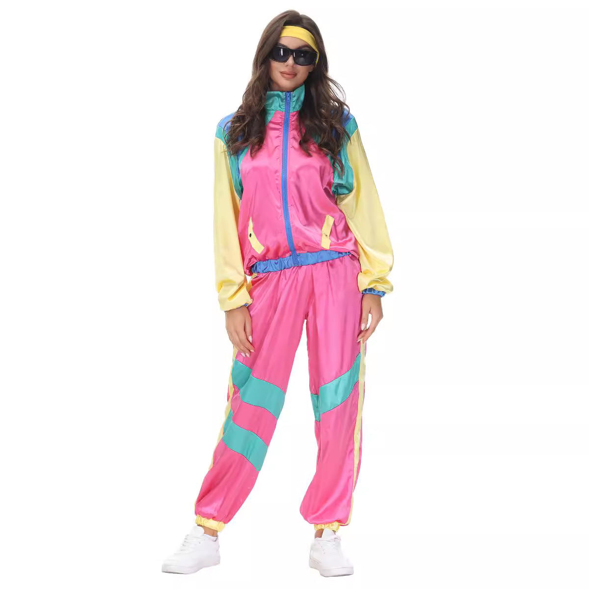 disco costume disco Amazon adult men's and women's performance costume hippie rock dance sports hip-hop costume