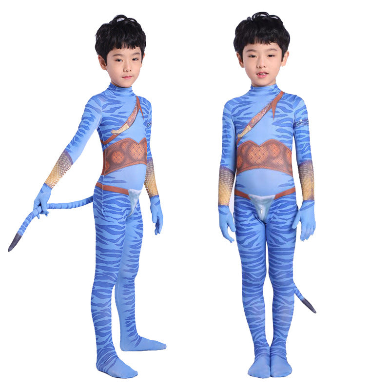 Children's Day cosplay costume Avatar 2 children's clothes stage costume hero adults' costume tights