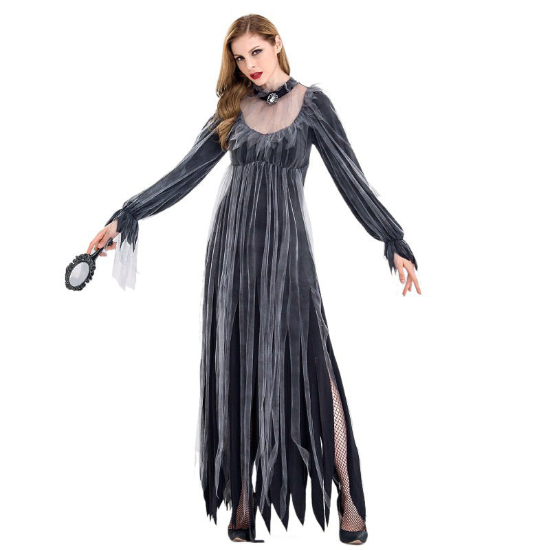 Halloween Witch Vampire Cosplay Costume Scary Cape