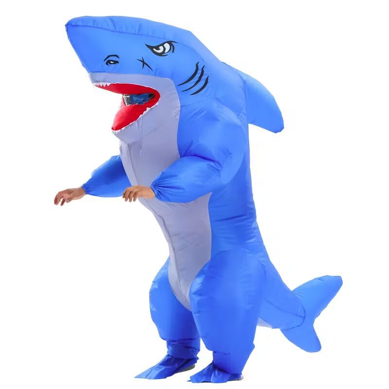 Shark inflatable clothing Halloween dress up funny cartoon doll inflatable clothing cross-border props performance party costume