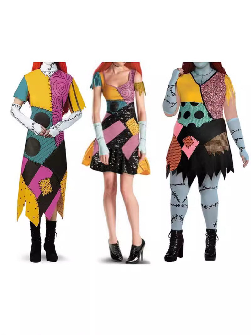 Adult Halloween costume Christmas night surprise Sally cos costume stage costume party performance costume cross-border