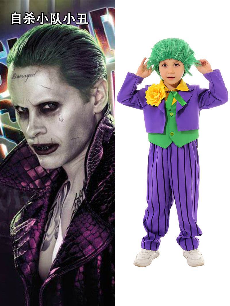 Movie Suicide Squad cos costume new Halloween children's costume clown character cosplay clothes performance costume