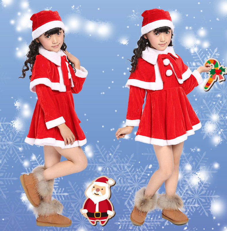 Christmas costume boys and girls Christmas costume children's Christmas costume Christmas performance wear Santa Claus suits