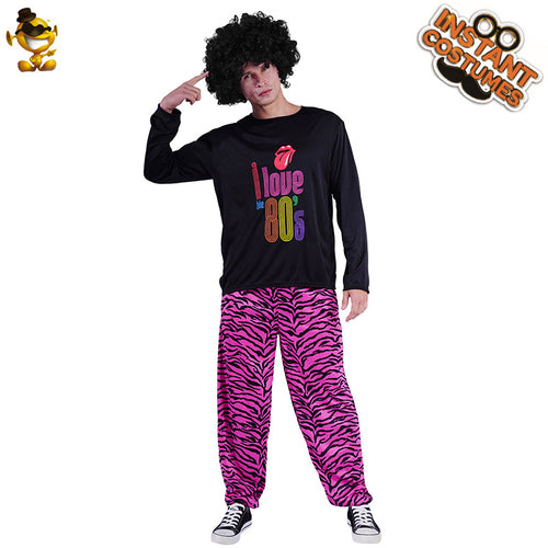 Adult men 70's vintage hippie disco party costume male ROCK ROCK hippie costume
