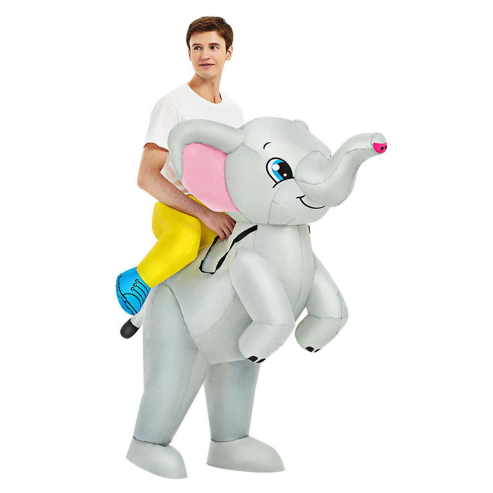 Halloween dinosaur inflatable clothing cross-border Flamingo rabbit funny inflatable doll costume animal performance wear props