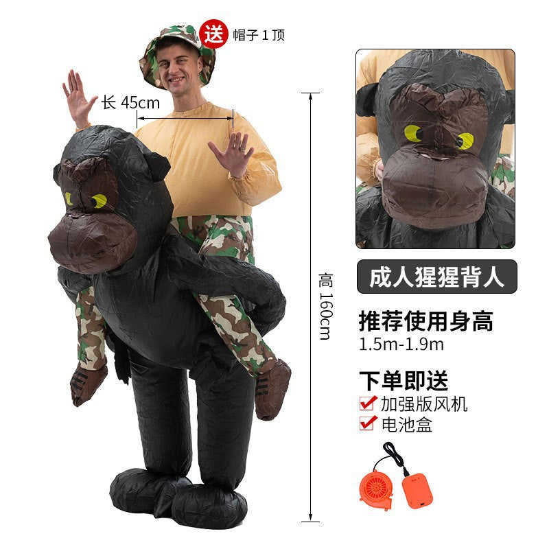 Step into festival party costume Halloween animal riding inflatable clothing dinosaur inflatable clothing dress up inflatable clothing outfit