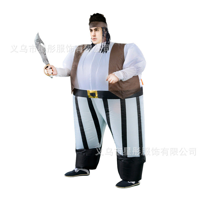 Cross-border Halloween performance inflatable costume American team clown party performance costume performance activity inflatable costume