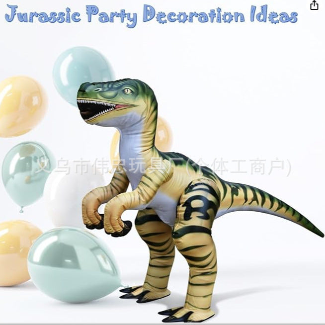 Cross-border spot cartoon inflatable dinosaur inflatable simulation toy inflatable PVC inflatable cartoon animal toy explosion-proof