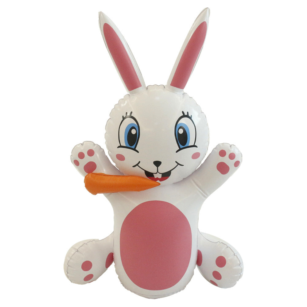 Cross-border new LED luminous inflatable Easter egg rabbit inflatable model holiday outdoor courtyard decoration