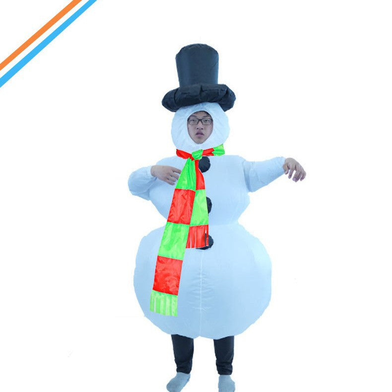 Christmas elk Gingerbread Man Costume party party stage atmosphere props Santa Claus inflatable costume
