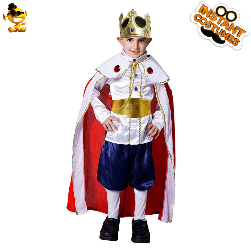 Halloween children Boy European king cosplay costume masquerade show costume King performance costume