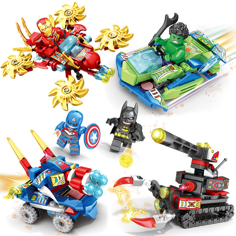 S brand Avengers building blocks boy iron man anti-Hulk Mech doll toy children Boy assembling toys