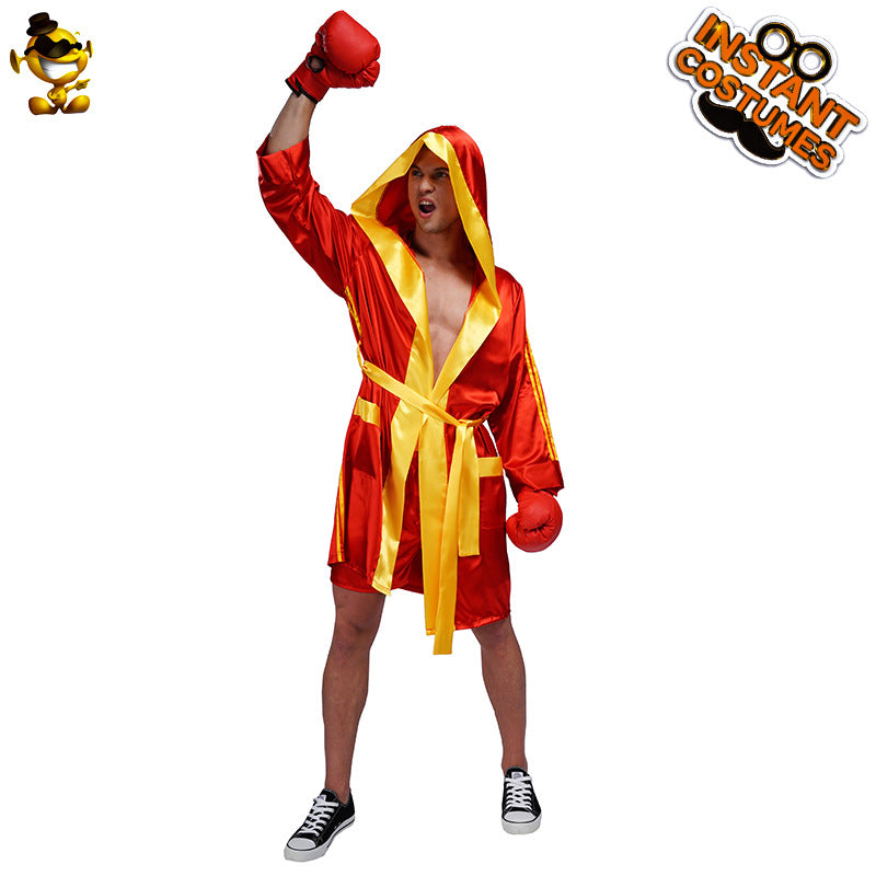 Halloween adult men boxer cosplay stage costume big male boxer party performance costume