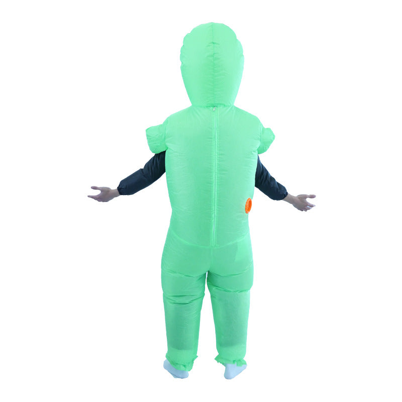 Cross-border hot selling alien ghost holding human inflatable clothing Halloween night walking funny horror alien costume funny