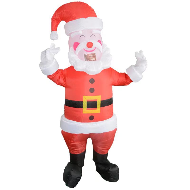 Factory Direct Supply Santa Claus inflatable clothing Christmas tree inflatable clothing pack Christmas Snowman inflatable clothing costumes