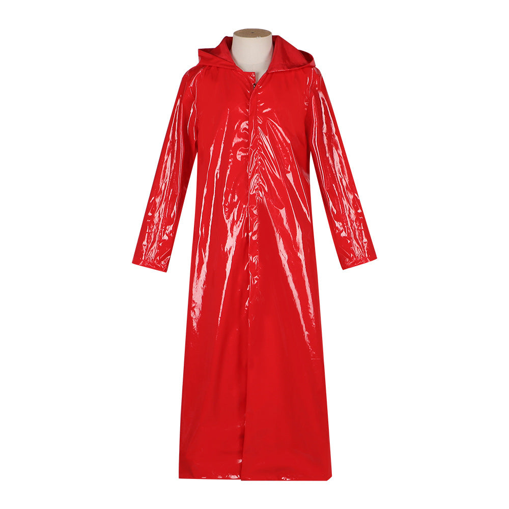 Fear Street: Dance Queen cos costume red raincoat Killer cosplay Halloween costume