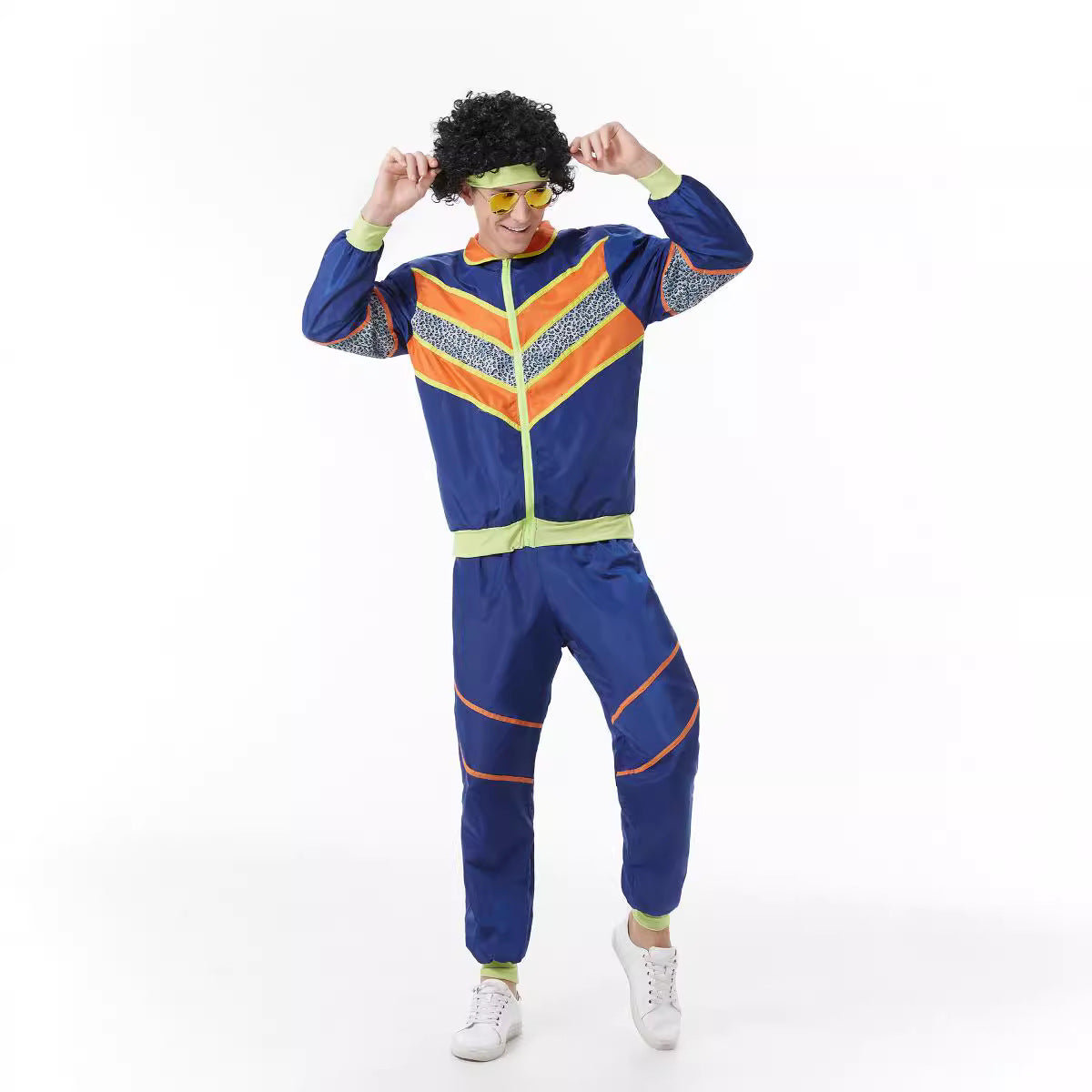 disco costume disco Amazon adult men's and women's performance costume hippie rock dance sports hip-hop costume