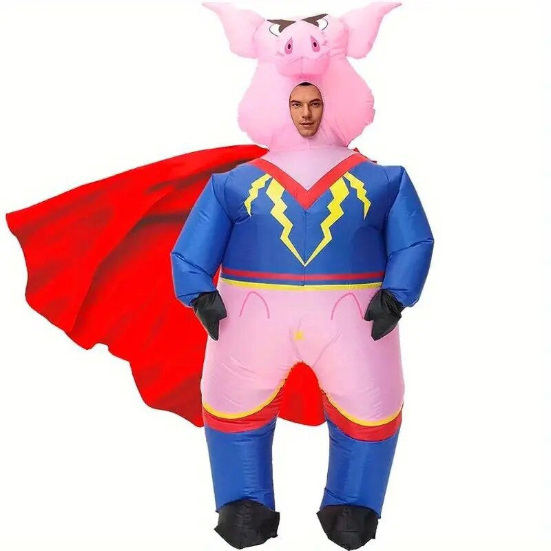 Cross-border Halloween pink pig koala inflatable clothing funny cartoon doll body inflatable clothing ball performance costume