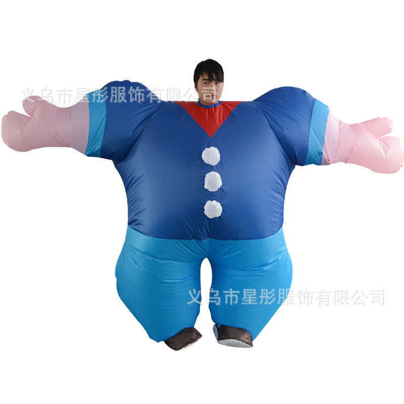 Cross-border Halloween performance inflatable costume American team clown party performance costume performance activity inflatable costume