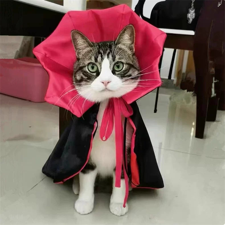 Pet Halloween Cape Vampire Count Cloak