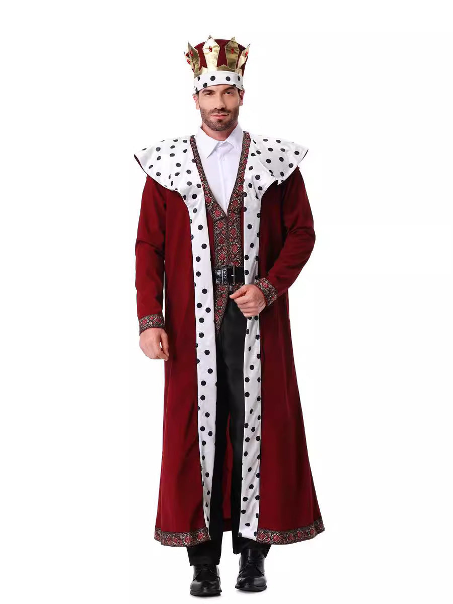Cross-border new Halloween costume adult Court King costume Prince stage costume masquerade play costume