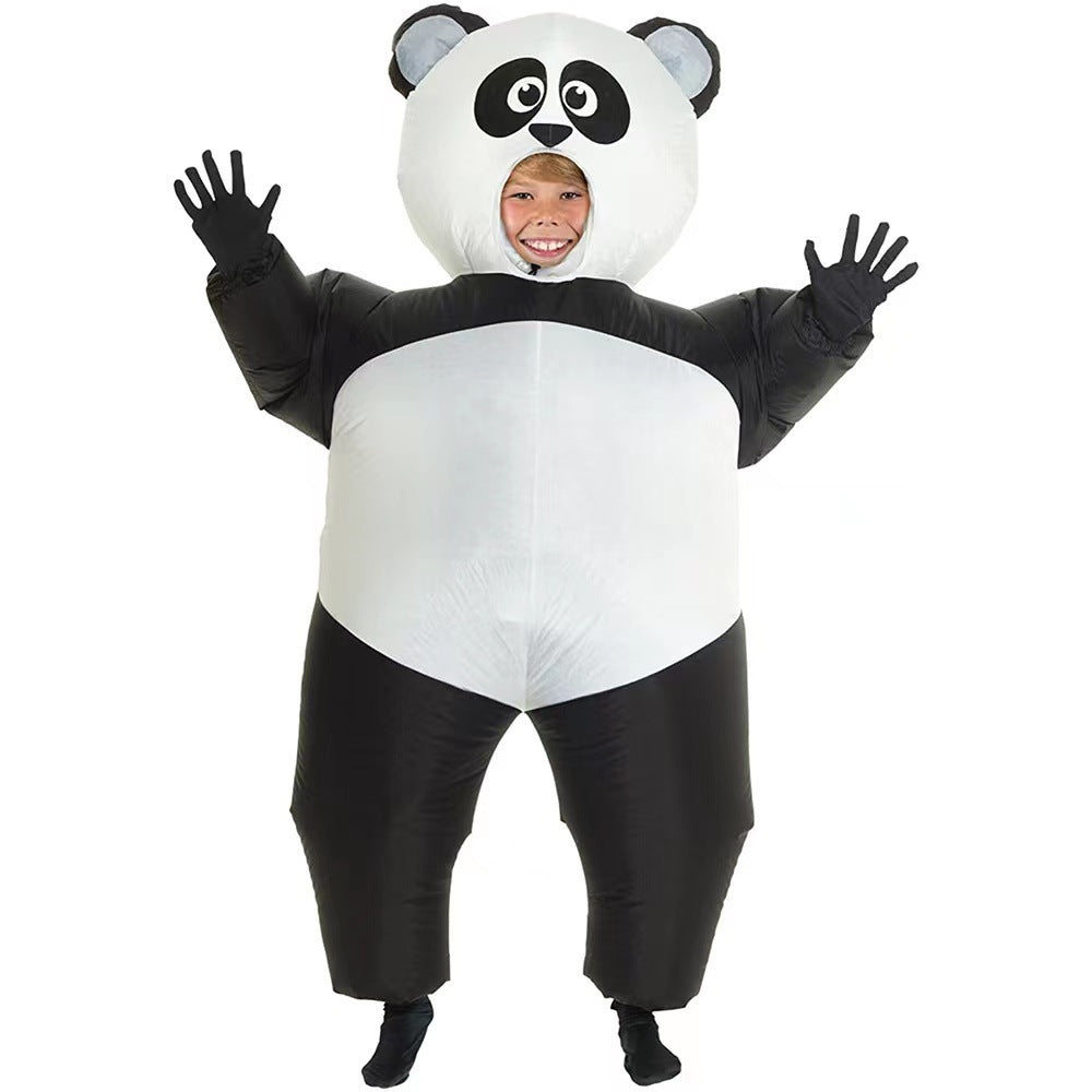 Exclusive for cross-border panda inflatable costume parent-child game role play full body Cartoon Doll panda inflatable costume