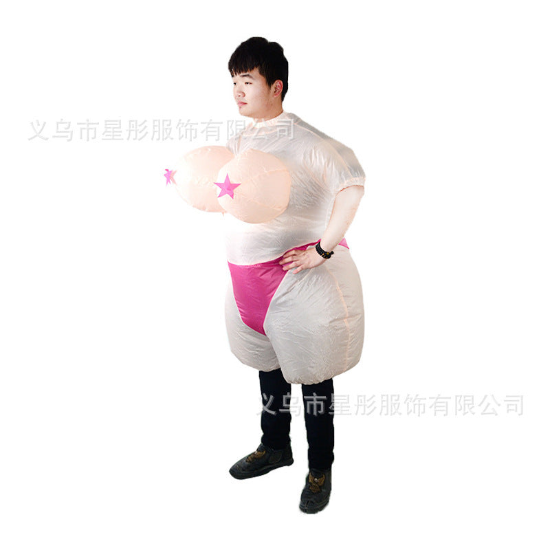 Cross-border Halloween performance inflatable costume American team clown party performance costume performance activity inflatable costume