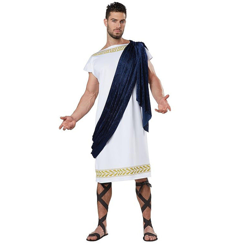 2019 New Halloween cosplay ancient Greek King gladiator costume couple outfit stage costume