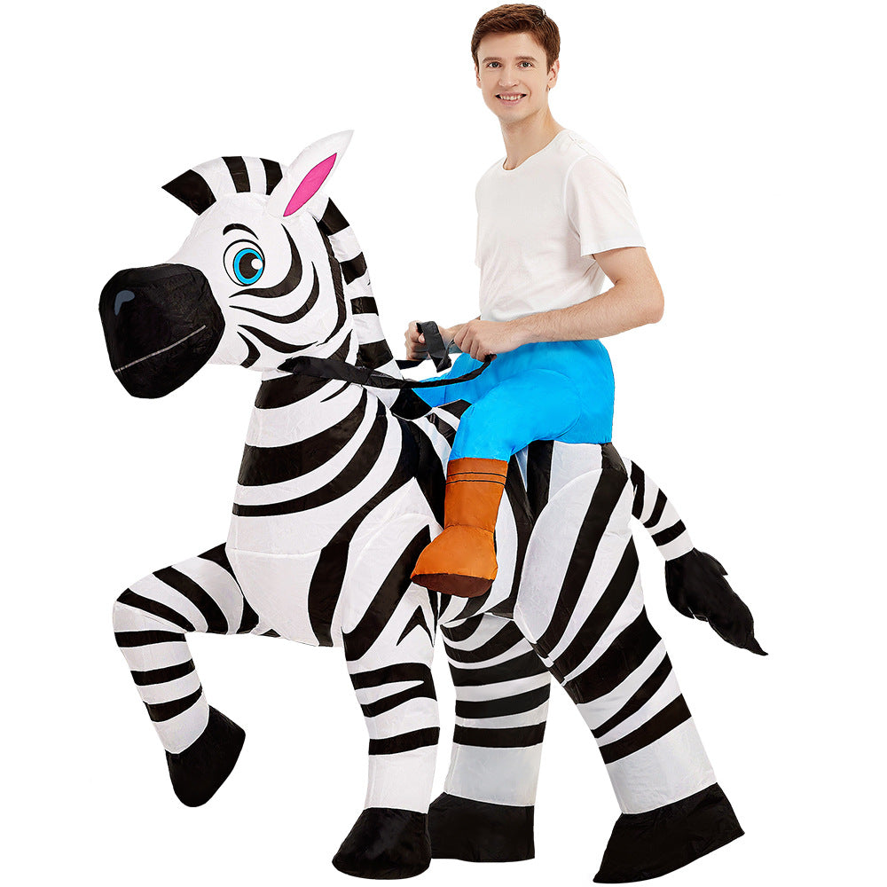 Halloween dinosaur inflatable clothing cross-border Flamingo rabbit funny inflatable doll costume animal performance wear props