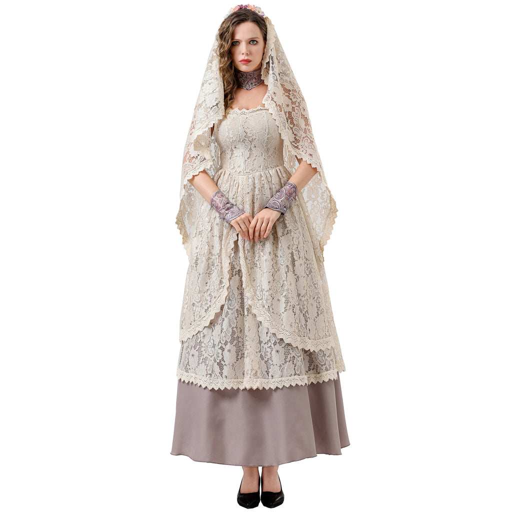 New S-XXL Vampire Bride COS Costume