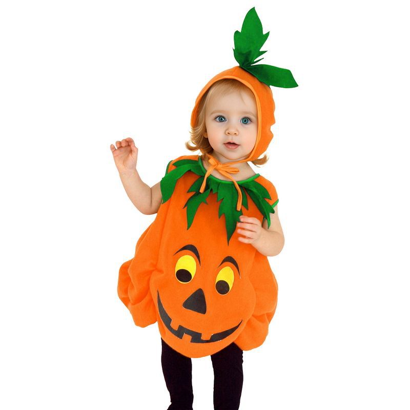 Cross-border new arrival children's Halloween costume cosplay cute pumpkin costume performance costume baby animal romper