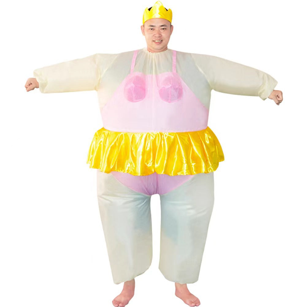 Annual meeting performance show doll ballet inflatable clothing fat inflatable sumo funny party activity ballet inflatable clothing