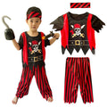 Makeup ball performance costume Halloween children handsome little pirates costume Pirates Of The Caribbean costume pirate vest