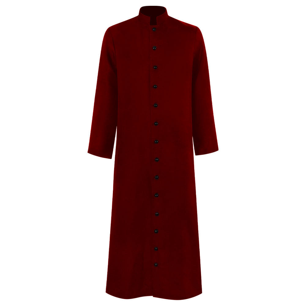 Halloween cosplay costume medieval friar Robe wizard costume clerical dress Church priest cos costume