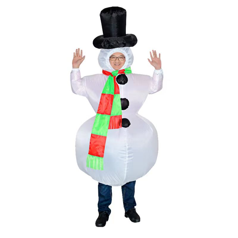Factory Direct Supply Santa Claus inflatable clothing Christmas tree inflatable clothing pack Christmas Snowman inflatable clothing costumes