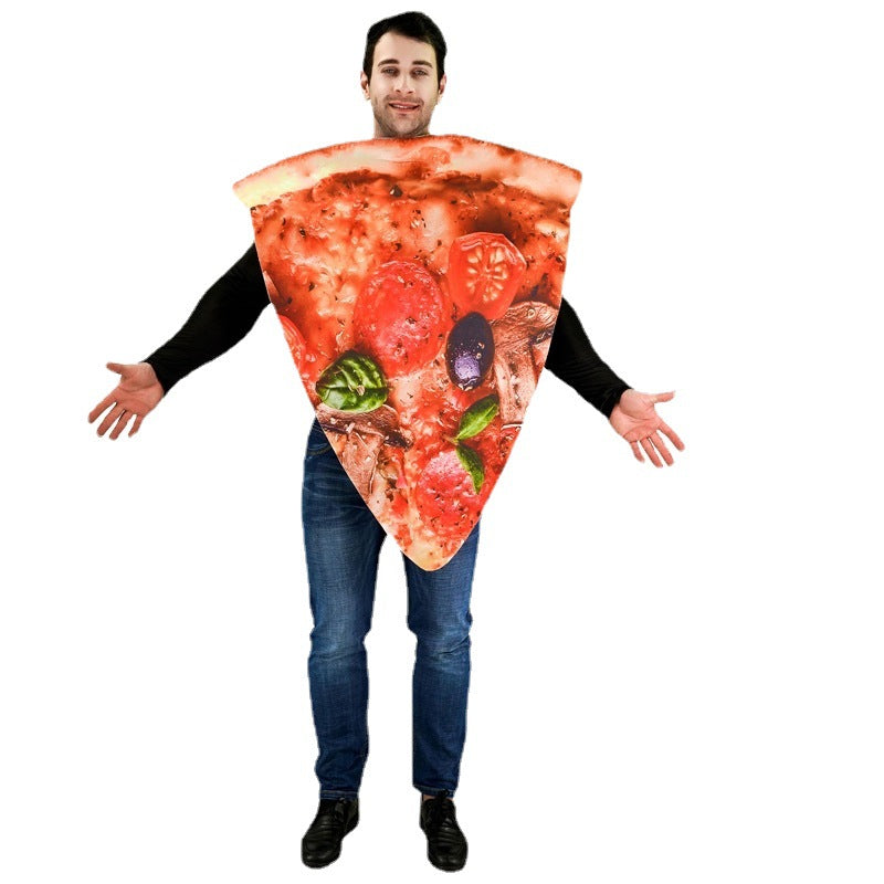 Couple pizza slice costume cosplay clothes Carnival spoof costume stage costume performance costume and accessories