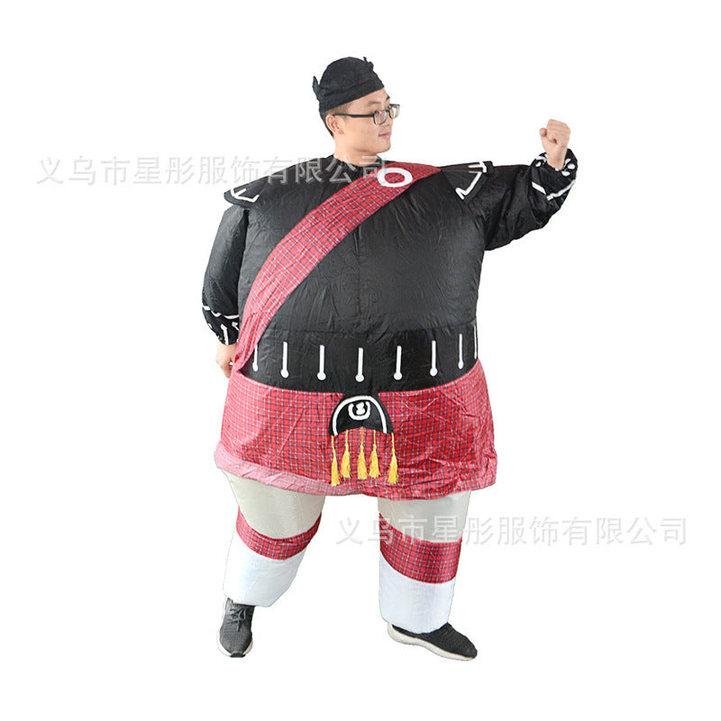 Cross-border Halloween performance inflatable costume American team clown party performance costume performance activity inflatable costume