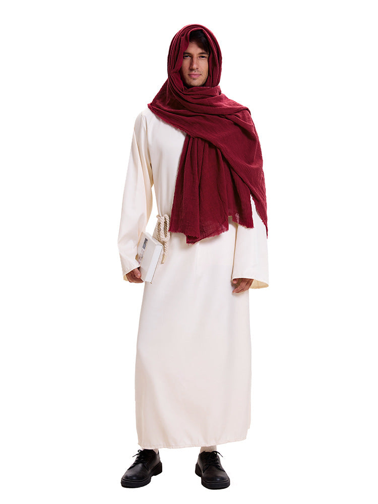 Halloween vintage Arabic style Dubai robe Middle East missionary cos costume stage costume Shepherd costume