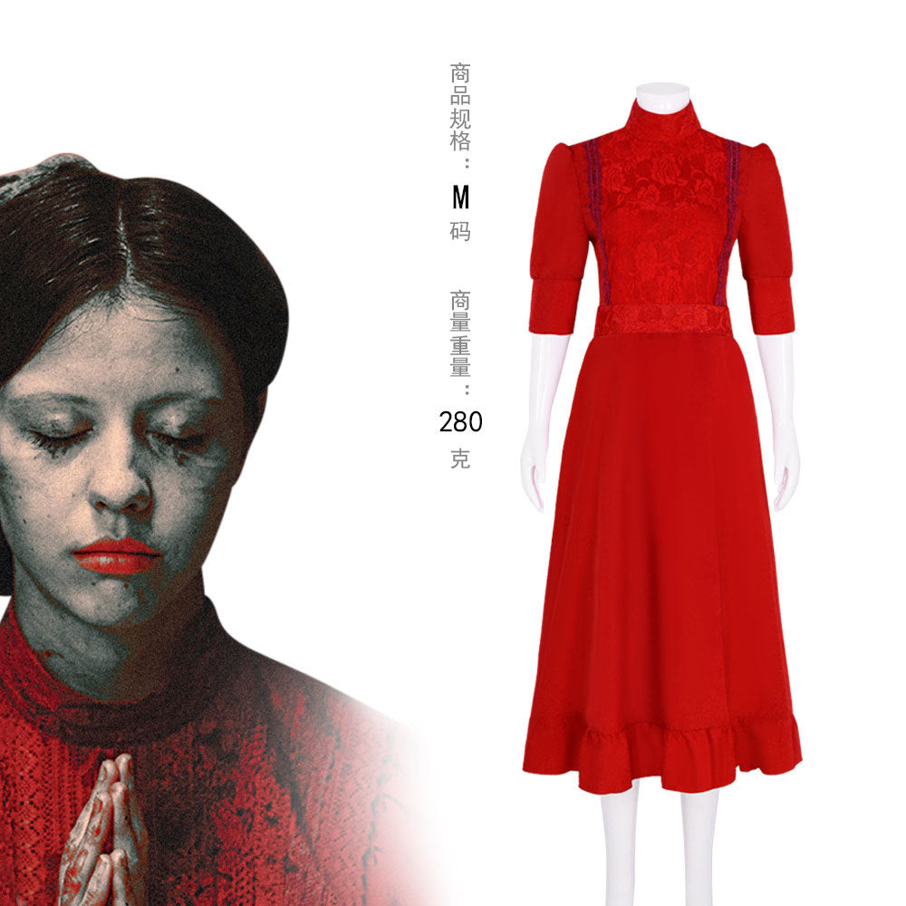 Horror movie Desire Pearl costume pearl cos costume X prequel Halloween cosplay costume factory spot