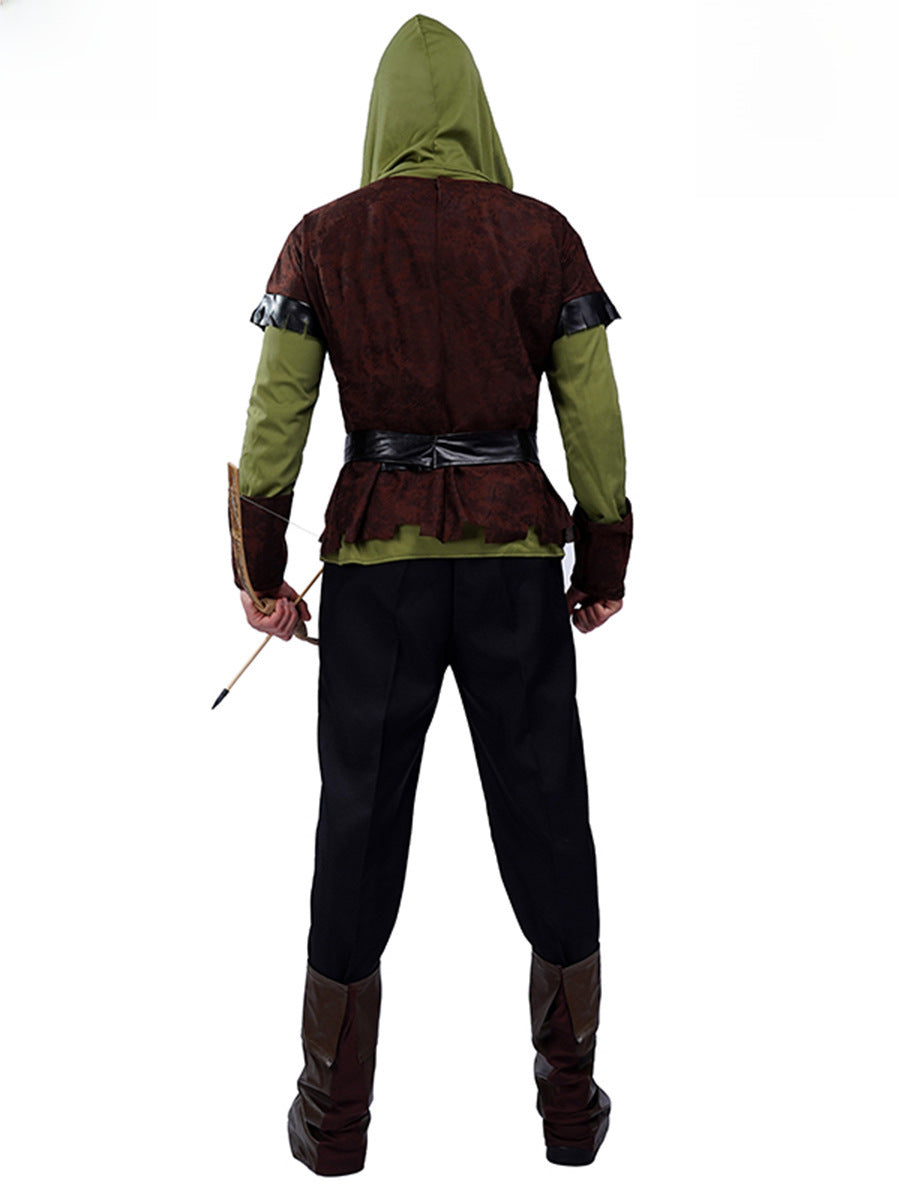 Halloween adult men archers cosplay costume European rogue stage party performance costume