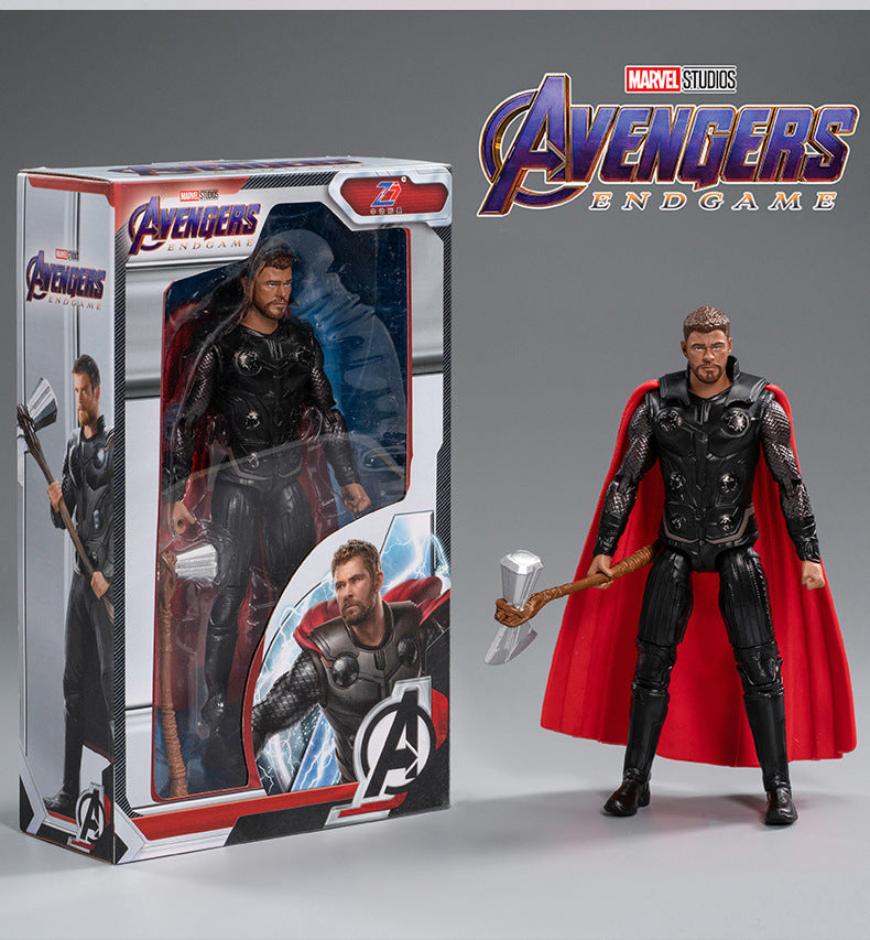 Avengers 7-inch iron man model Spider-Man hand office Captain America Marvel decoration toys
