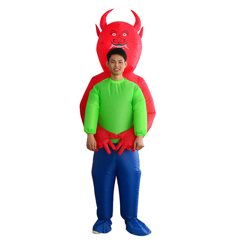 Factory Halloween ghost hugging inflatable costume alien ET props inflatable costume walking performance costume