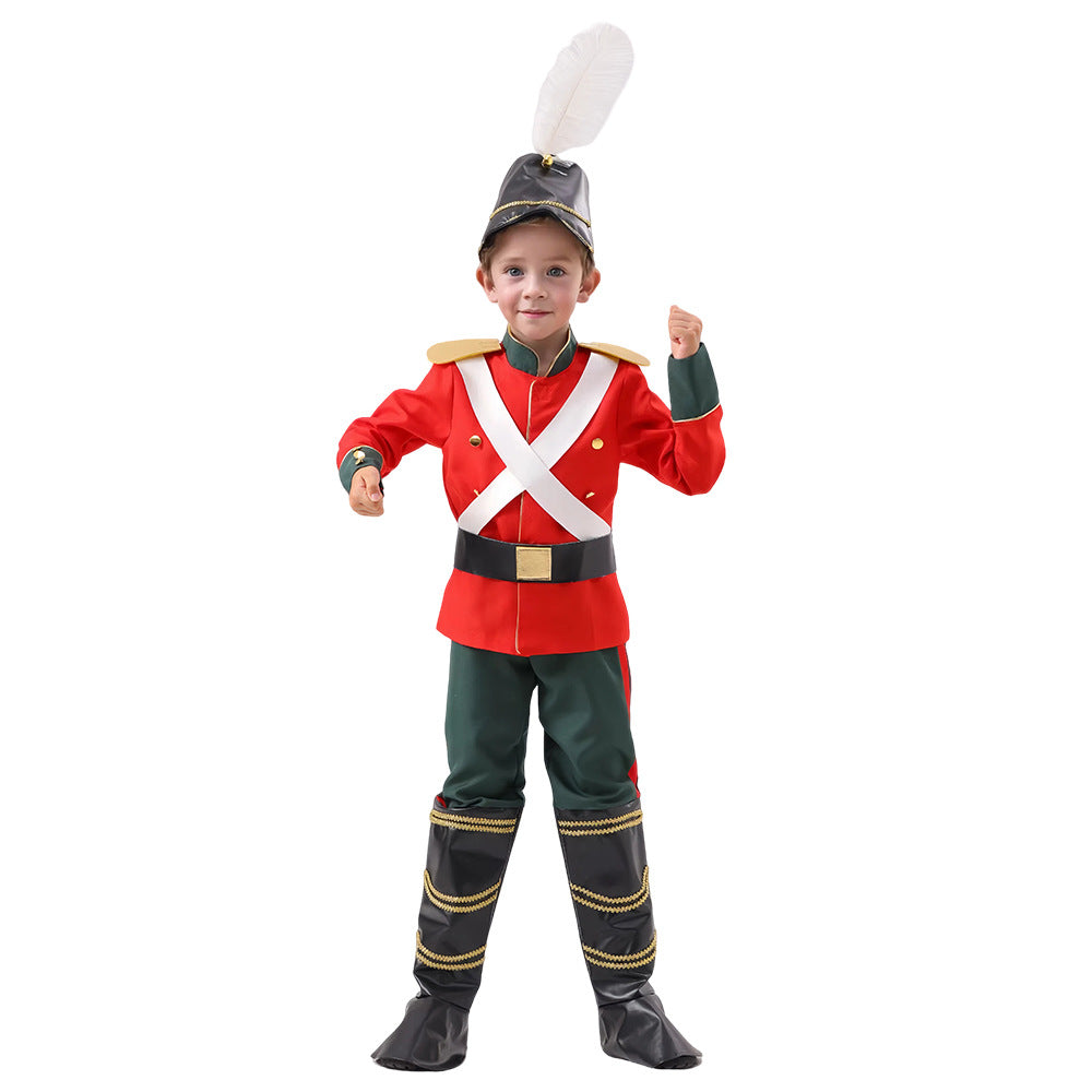 Cross-border toy soldier dress up cos costume British costume costumes children's costume Halloween suit