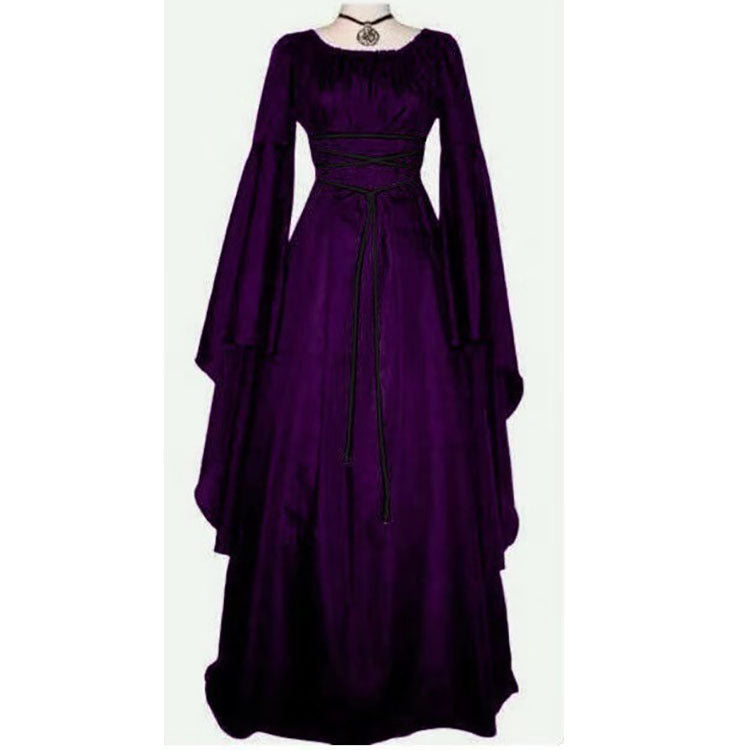 European and American Foreign Trade Amazon stage performance costume Halloween costume wizard Party black strap witch costume