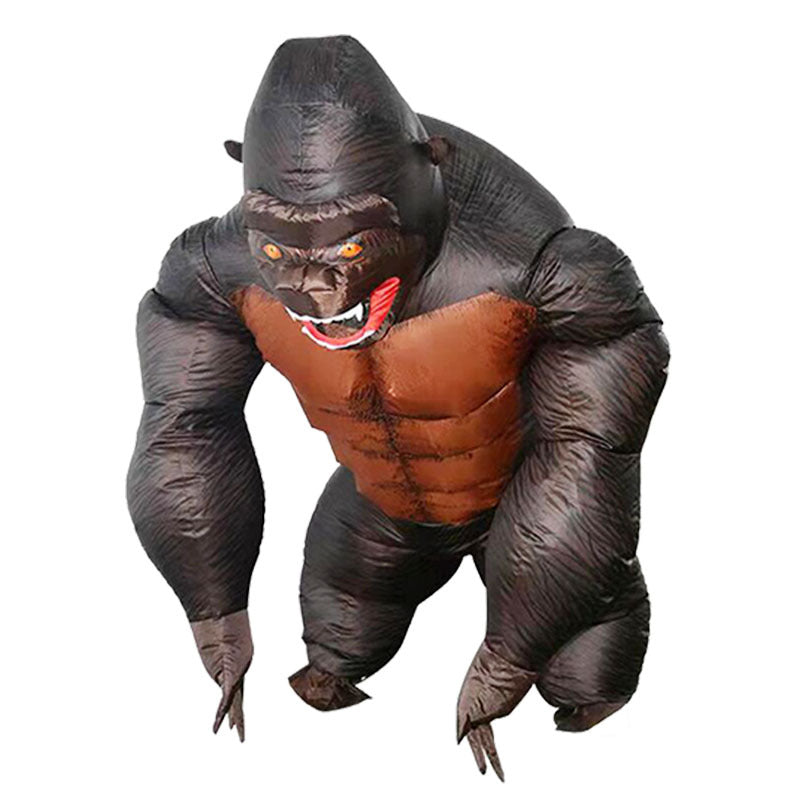 Clown werewolf killing elephant Bobo cow King Kong crocodile back Horn Dragon small yellow duck rugby football inflatable costume